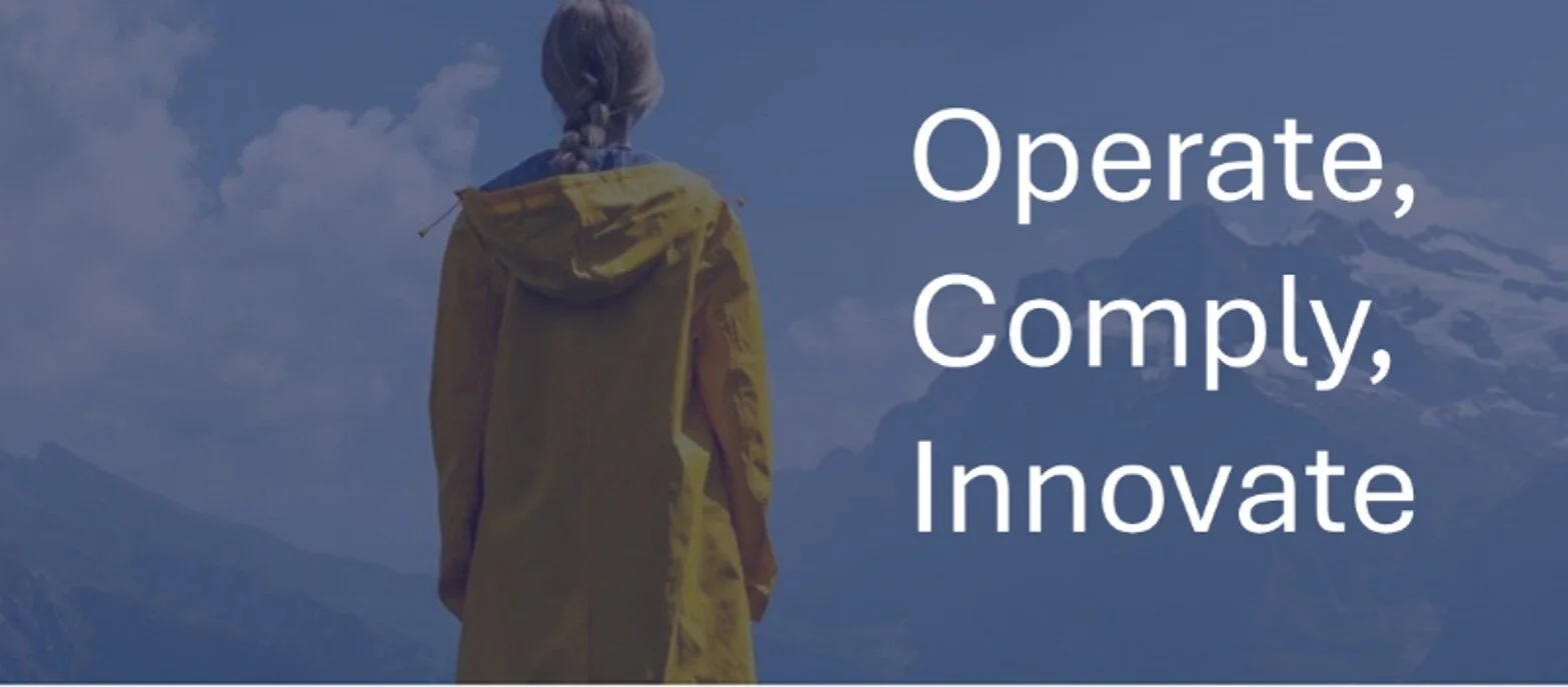 conidy operatue, comply, innovate